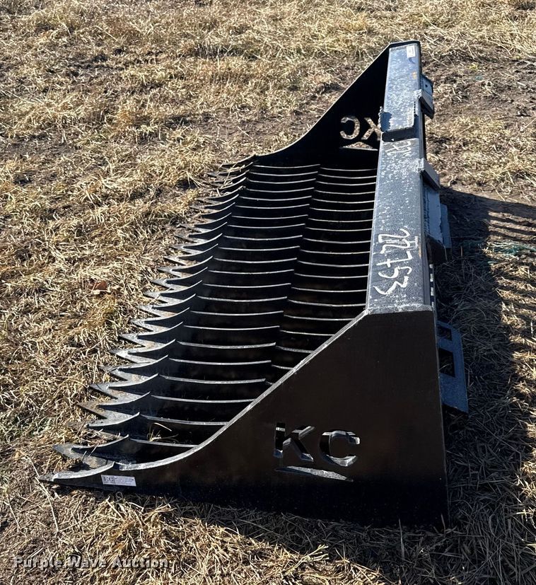 image for item EN0216 KC skid steer rock bucket