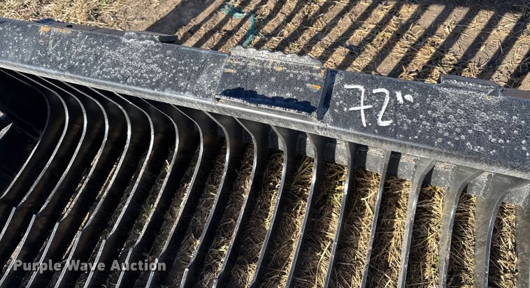 image for item EN0216 KC skid steer rock bucket