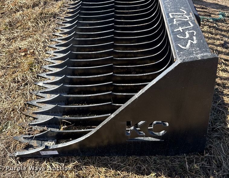 image for item EN0216 KC skid steer rock bucket