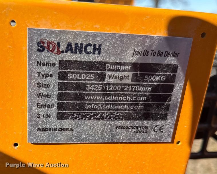 image for item EN0245 2025 SDLanch SDLD25 crawler dumper
