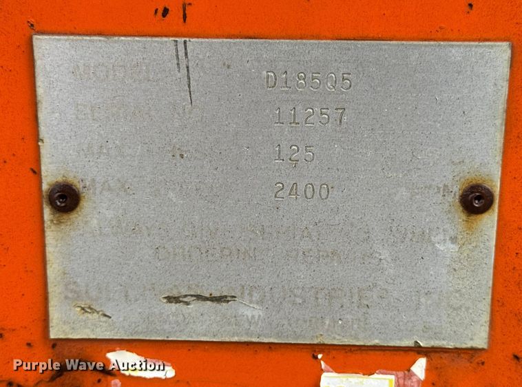 image for item EN0844 Sullivan D185Q5 air compressor