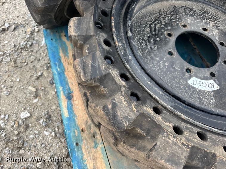 image for item EN0858 (2) Dobermann 33X12-20 skid steer tires and wheels