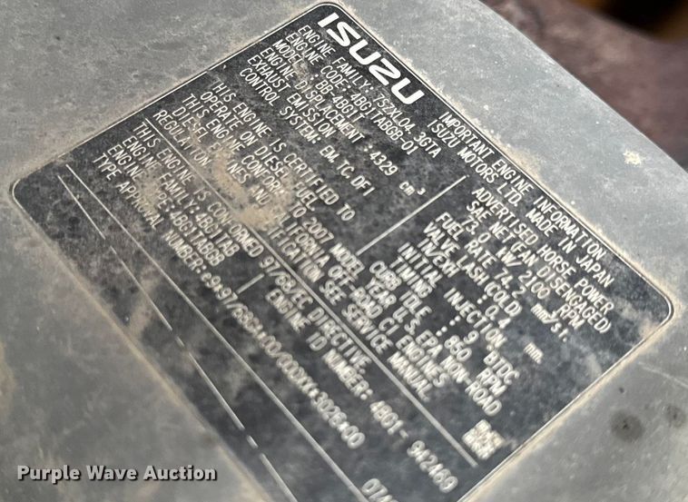 image for item EN0874 2007 Case CX135SR excavator