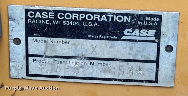 image for item EN0875 1999 Case 75XT skid steer loader