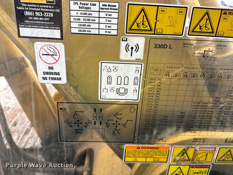 image for item ER0379 2008 Caterpillar 330D excavator