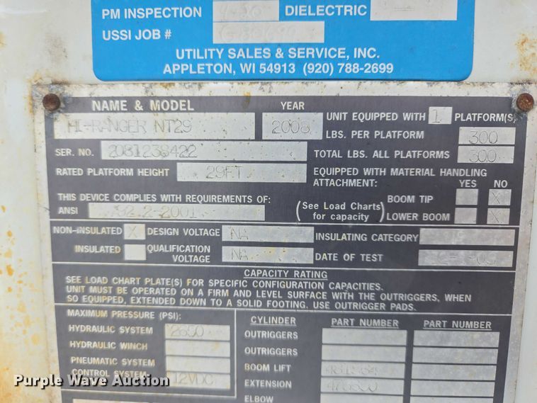 image for item ES2593 2008 Ford F450 bucket truck