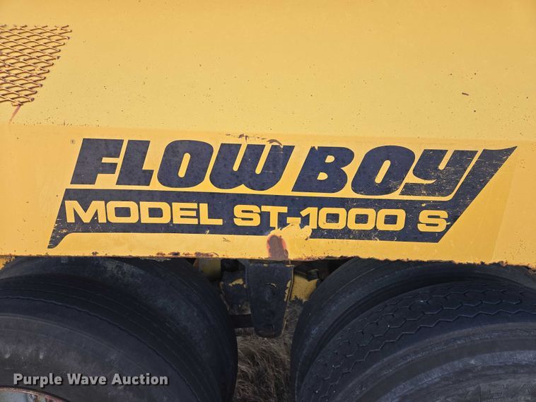 image for item ES2666 1986 Flowboy ST-1000S belt trailer