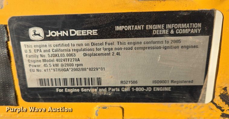 image for item ES2752 John Deere 4024TF270 engine