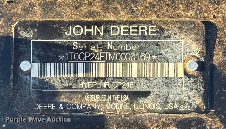 image for item ES5606 John Deere CP24E skid steer cold planer