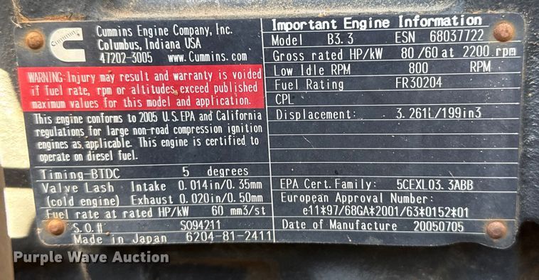 image for item ES5660 Ingersoll Rand SD-45F TF single drum vibratory roller