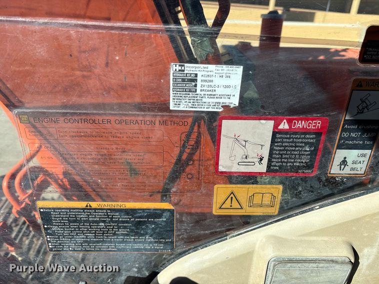 image for item ES8510 2012 Hitachi Zaxis 120-3 excavator