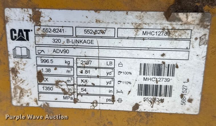 image for item ET4135 2017 Caterpillar 323FL excavator