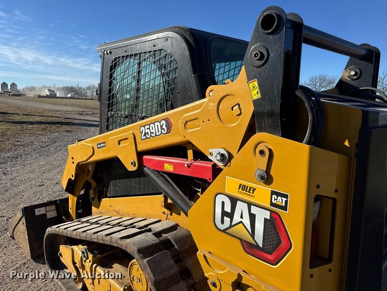 image for item ET4138 2022 Caterpillar 259D3 tracked skid steer loader