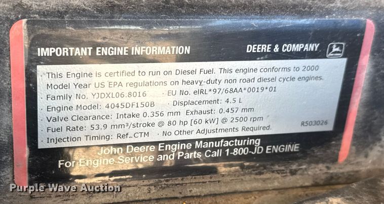 image for item ET4161 2000 Atlas Copco XAS 96 (JD) air compressor