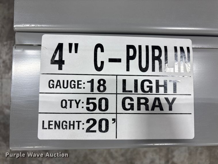 image for item EU4780 (50) Doerksen Metal Components C-Purlins