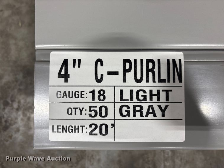 image for item EU4781 (50) Doerksen Metal Components C-Purlins