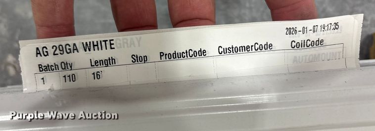 image for item EU4784 (110) sheets of Doerksen Metal Components metal siding/roofing 