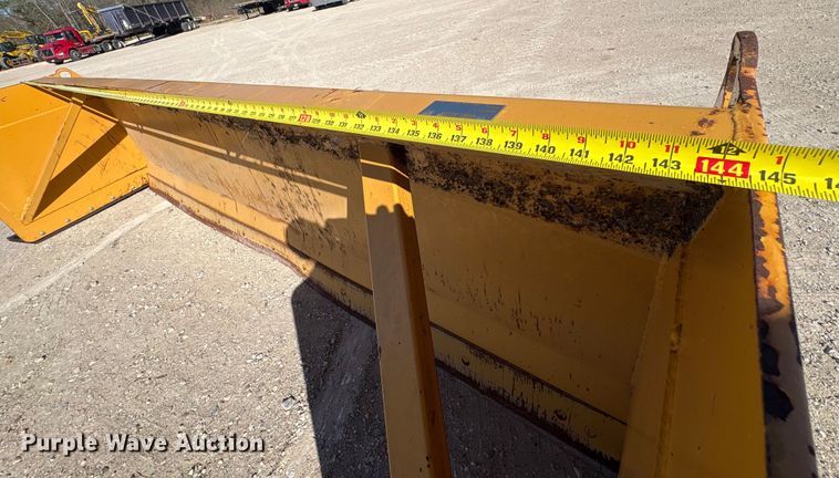 image for item EU7327 West Valley Mfg 12ft wheel loader snow pusher