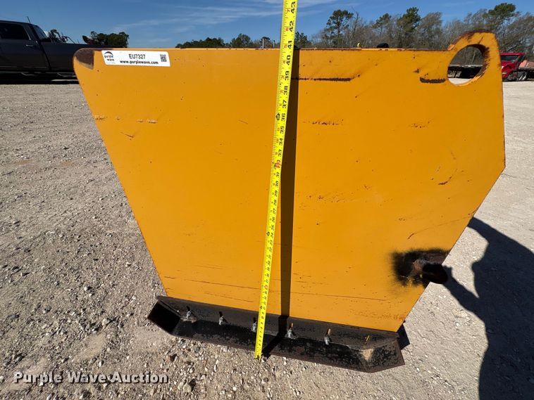 image for item EU7327 West Valley Mfg 12ft wheel loader snow pusher