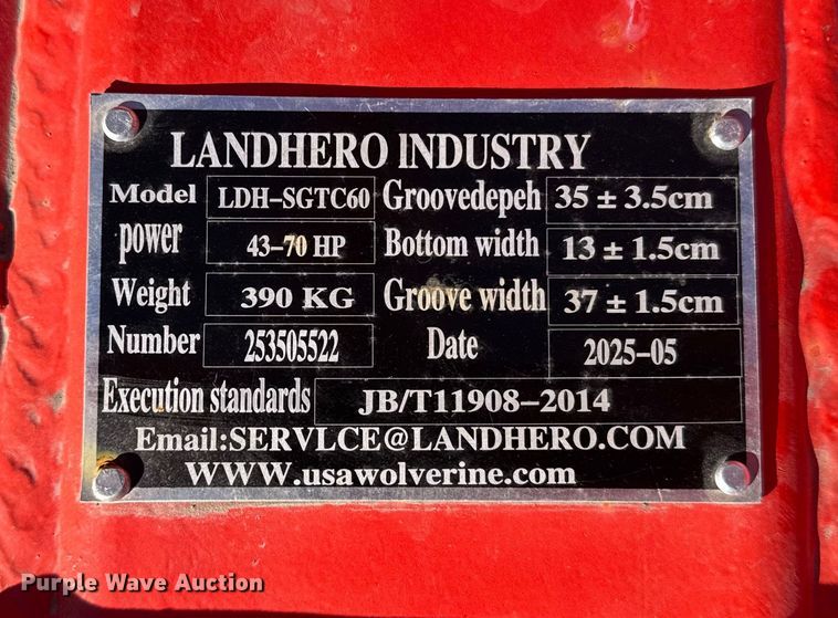 image for item FB0605 2025 LandHero LDH-SGTC69 furrower