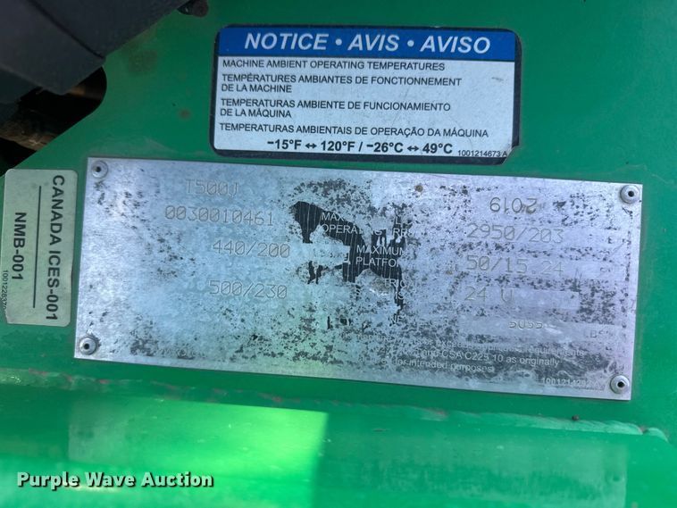 image for item FB0609 JLG T500J boom lift