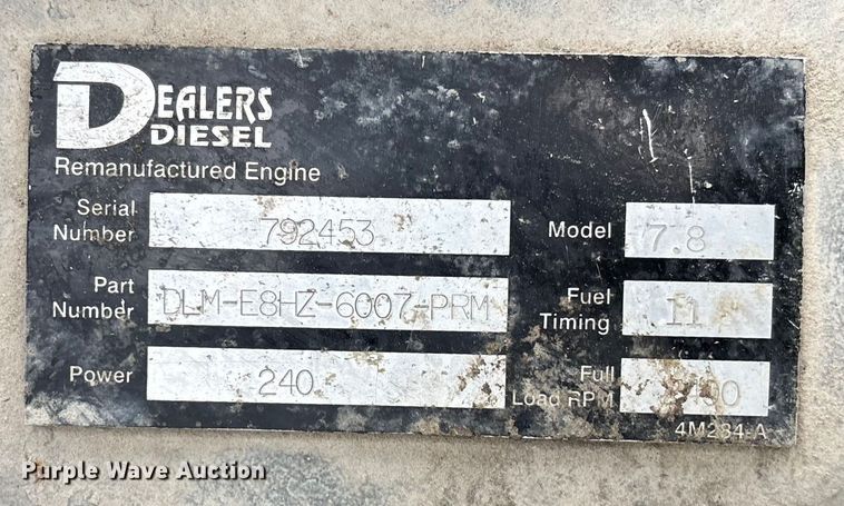 image for item FG1723 1988 Ford LT8000 ready mix truck