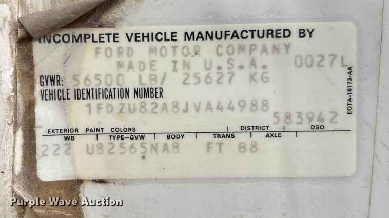 image for item FG1723 1988 Ford LT8000 ready mix truck