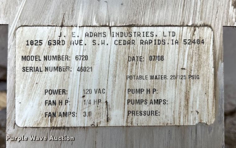 image for item FG1733 2008 I.E. Adam's 6720 mister fan