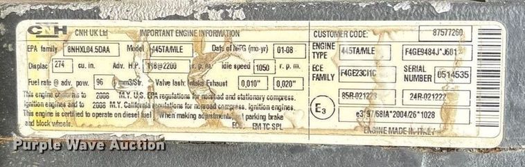 image for item FG1735 New Holland M459 telehandler