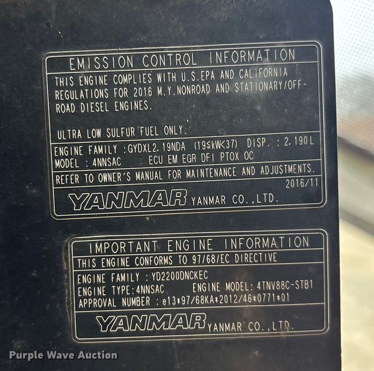 image for item FG1736 2017 Takeuchi TB240 mini excavator