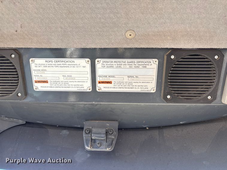 image for item FI1573 2016 Case CX36B mini excavator