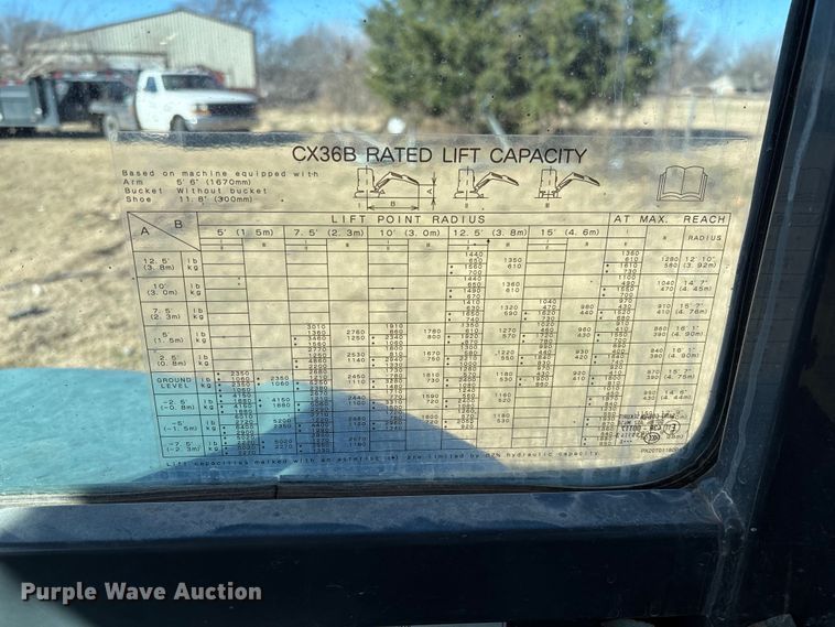 image for item FI1573 2016 Case CX36B mini excavator