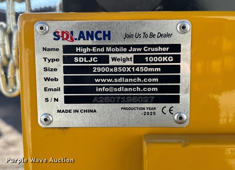 image for item FI1589 2025 SDLANCH SDLJC jaw crusher