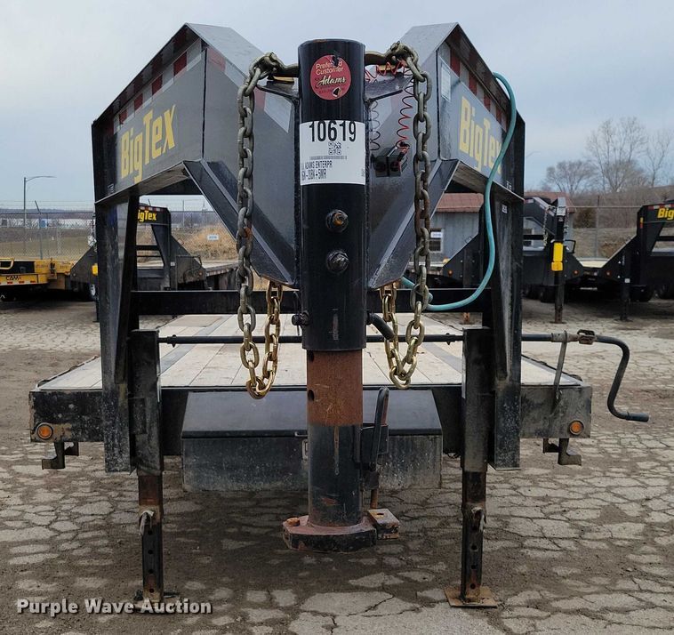 image for item NO9862 2022 BigTex 16GN equipment trailer