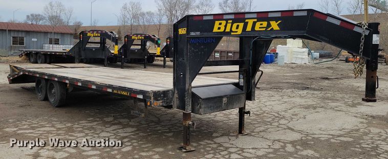 image for item NO9862 2022 BigTex 16GN equipment trailer