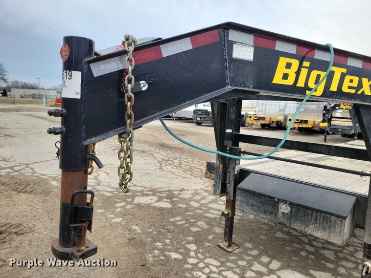 image for item NO9862 2022 BigTex 16GN equipment trailer