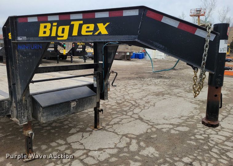 image for item NO9862 2022 BigTex 16GN equipment trailer