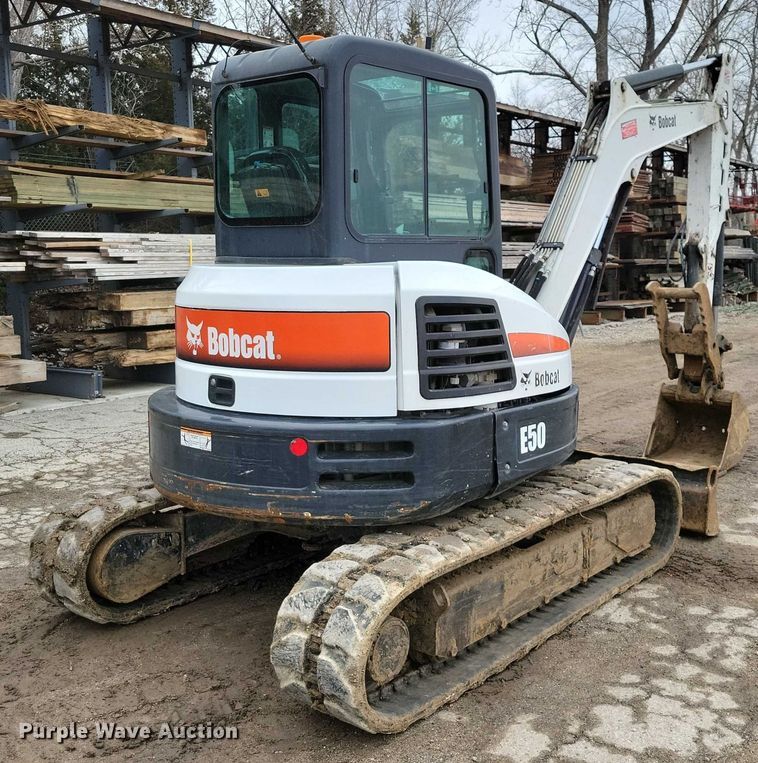 image for item NO9866 2017 Bobcat E50 mini excavator