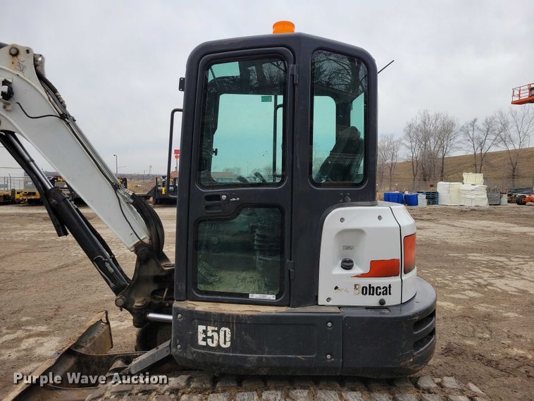 image for item NO9866 2017 Bobcat E50 mini excavator