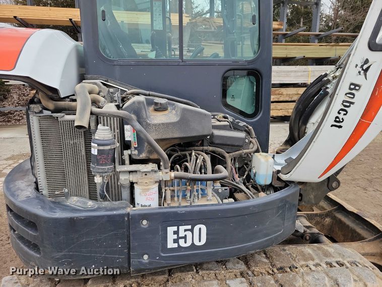 image for item NO9866 2017 Bobcat E50 mini excavator