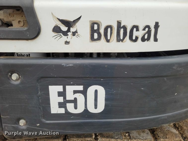 image for item NO9866 2017 Bobcat E50 mini excavator