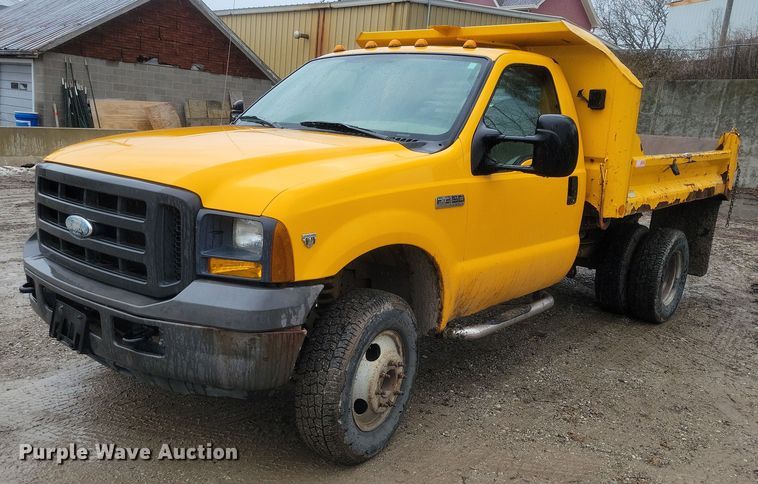 image for item NO9868 2005 Ford F350 dump bed pickup truck