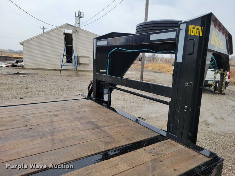 image for item NO9872 2022 BigTex 16GN equipment trailer