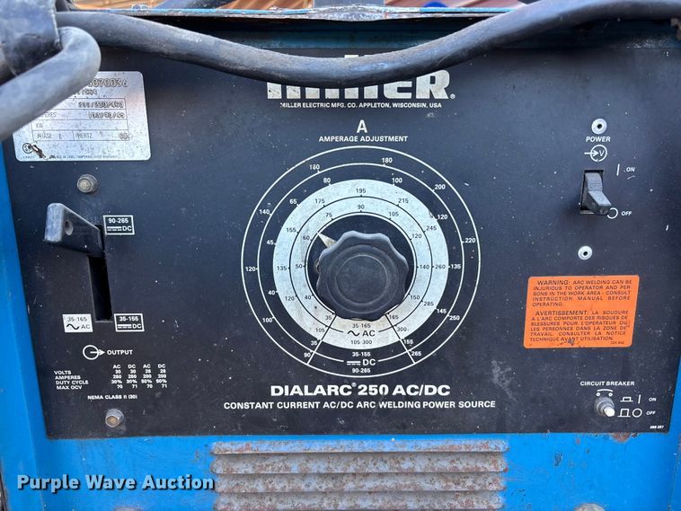 image for item OE9274 Miller Dialarc 250 welder