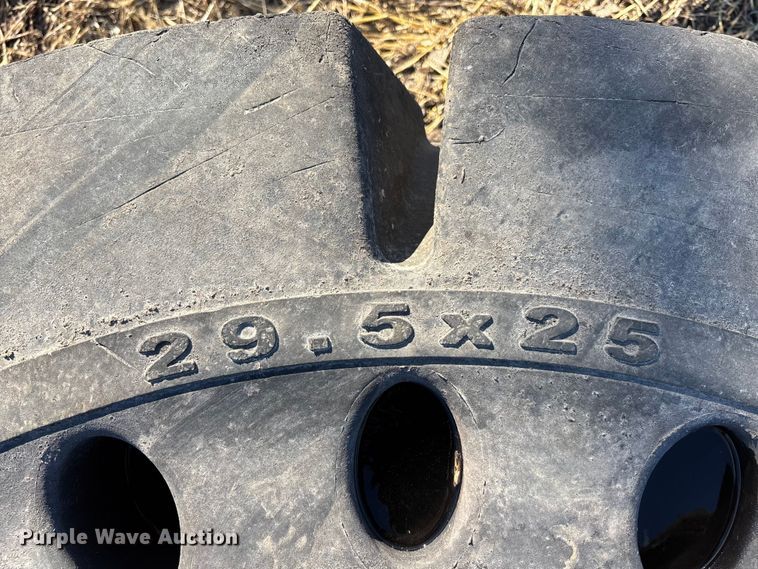 image for item OE9297 (4) 29.5x25 Brawler Solid Flex HPS tires and wheels