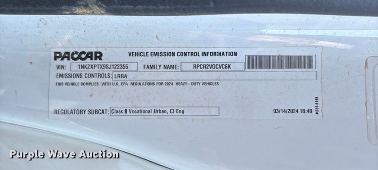 image for item YA1458 2025 Kenworth T880 dump truck