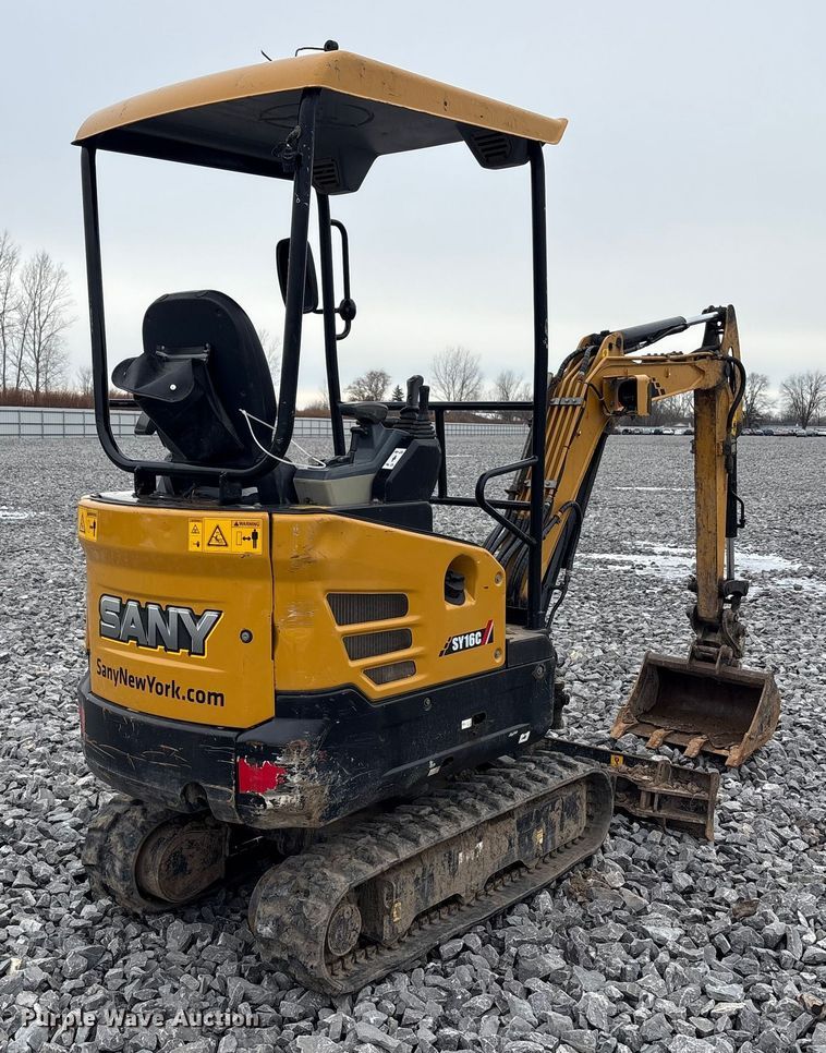 image for item YA1835 2021 Sany SY16C mini excavator