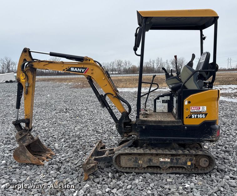 image for item YA1835 2021 Sany SY16C mini excavator