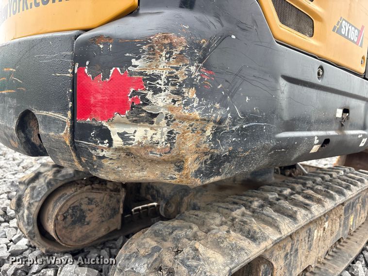image for item YA1835 2021 Sany SY16C mini excavator