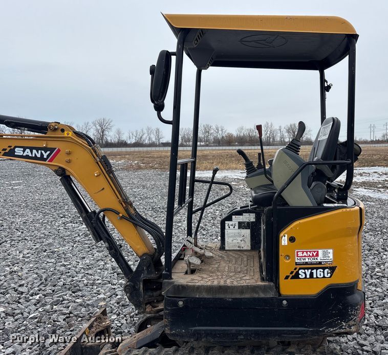 image for item YA1835 2021 Sany SY16C mini excavator